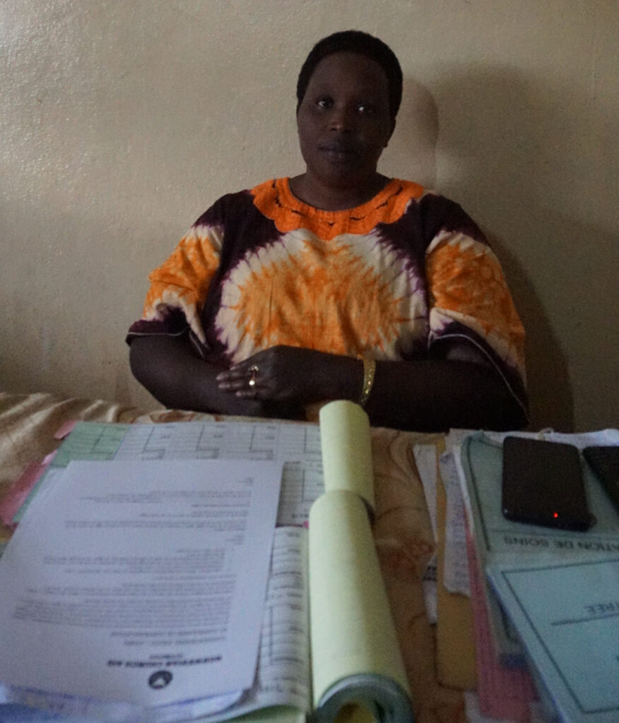 Nizigama Bella Floreine, water point Committee member from Marembo Health Center.
