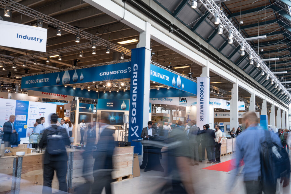 View of the Grundfos exhibition at World Water Congress
