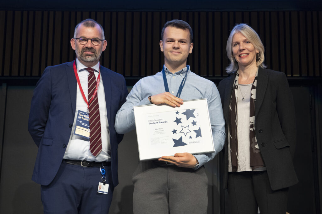 From left: Kim Nøhr Skibsted, Adam Petro, and Mirjam Baijens, Grundfos CHRO