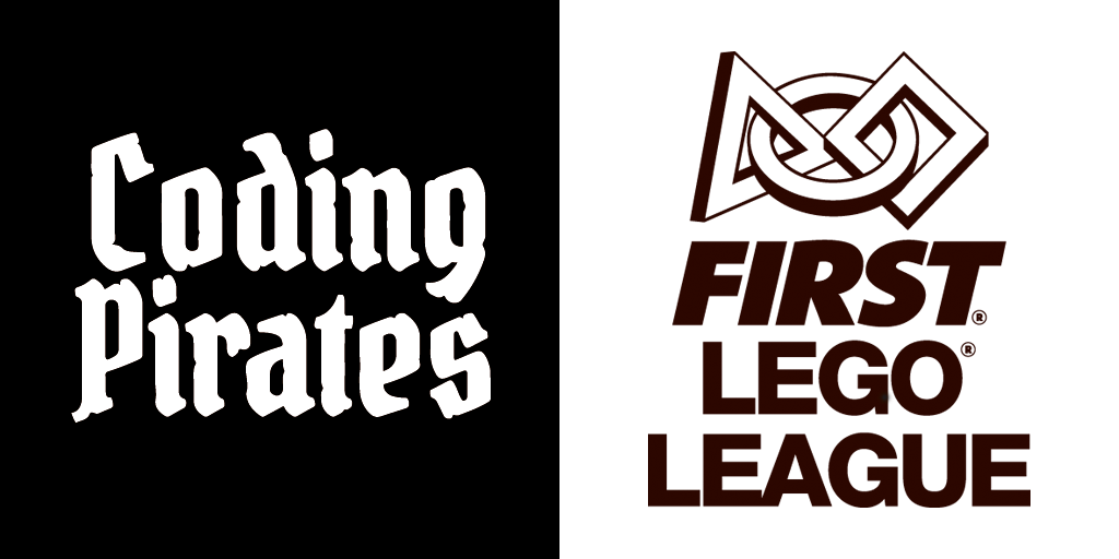 Coding Pirates og FIRST LEGO League logoer